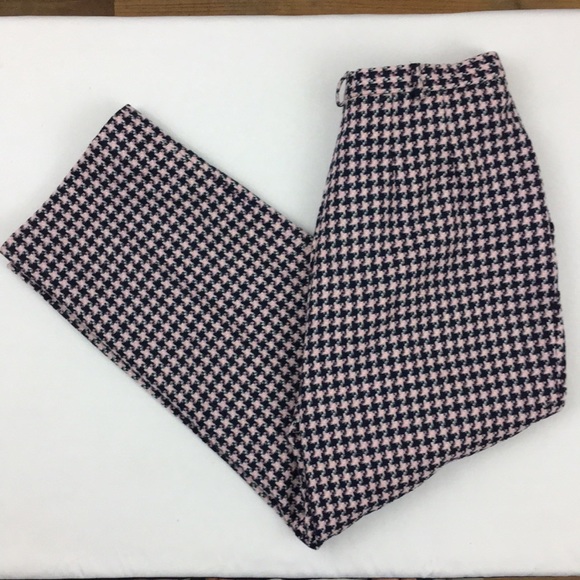 Pendleton Pants - Pendleton 12 pink navy 100% virgin wool made USA